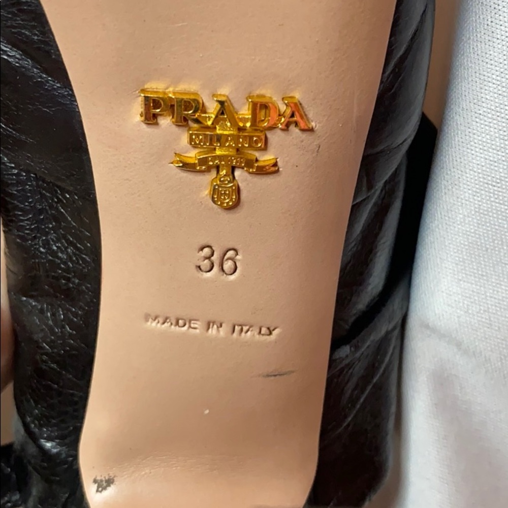 Prada Leather Platform Sandal - image 8